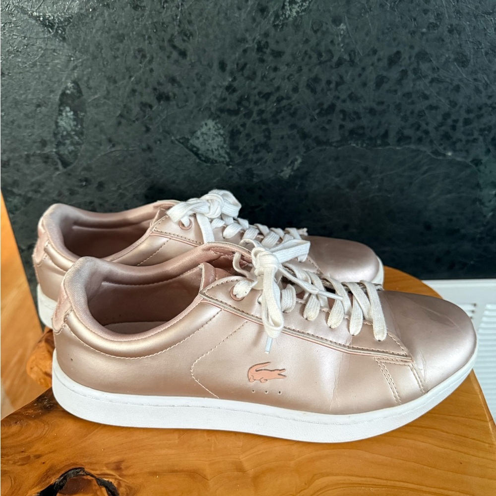 Lacoste Women's Rose Gold Sneakers